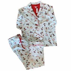 PJ Salvage Flannel Beauty Queen Cats Pajamas Set